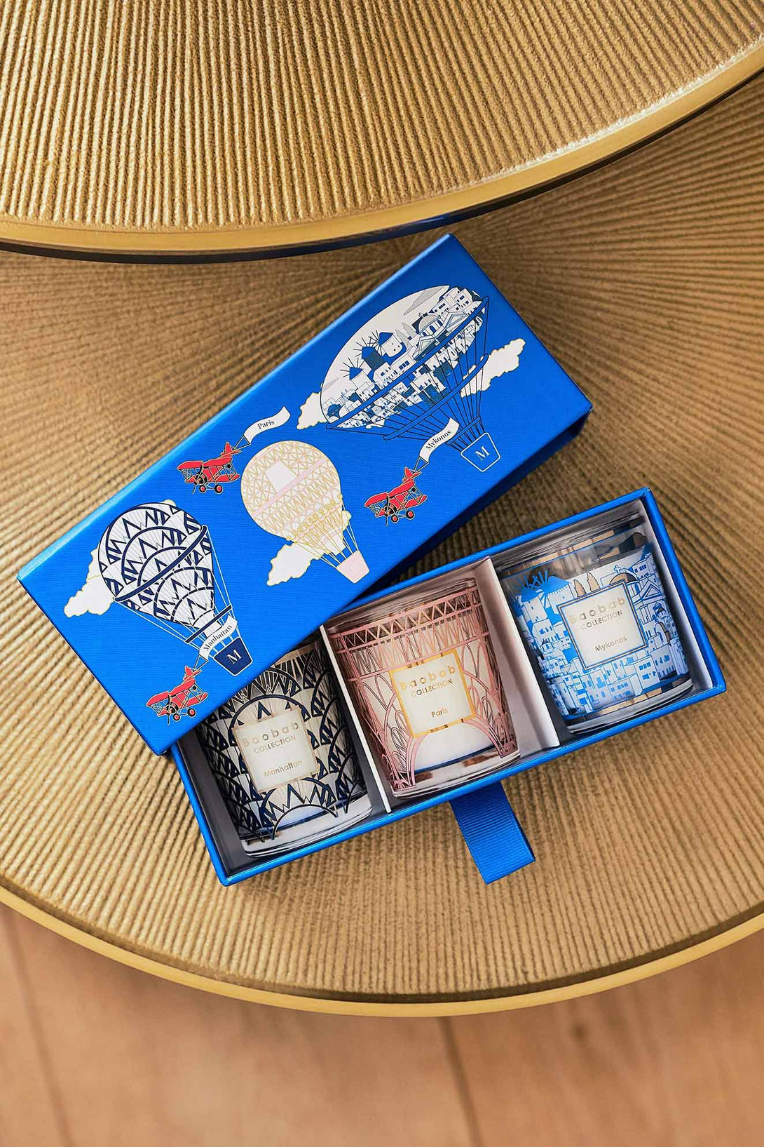 Baobab Trio Travel Candles Manhattan-Paris-Mykonos-2