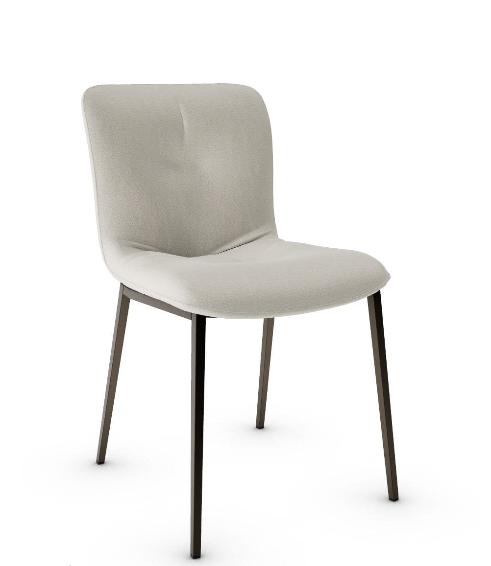 Chaise Calligaris - Annie (CS1848) avec base en métal et design matelassé-10