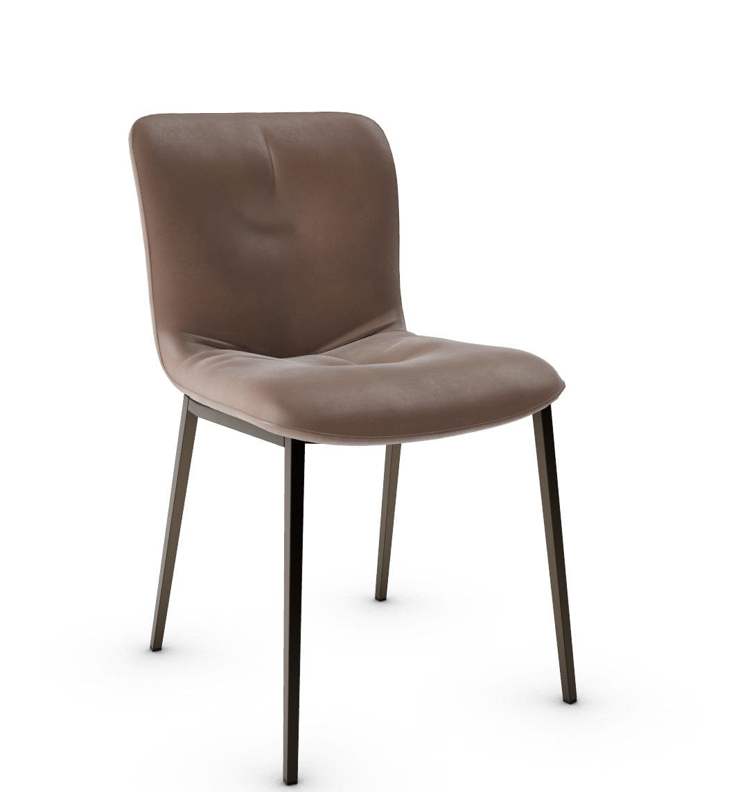 Chaise Calligaris - Annie (CS1848) avec base en métal et design matelassé-9
