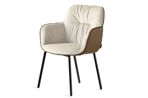 Chaise Calligaris - Cocoon (CS2084 BI) avec design rétro et confort moderne