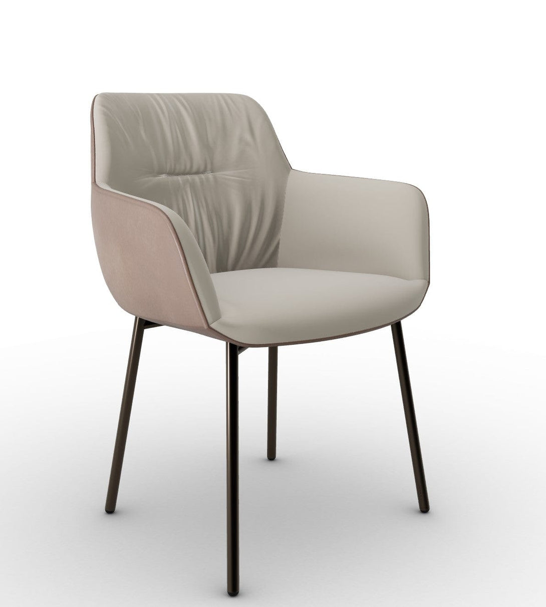 Chaise Calligaris - Cocoon (CS2084 BI) avec design rétro et confort moderne