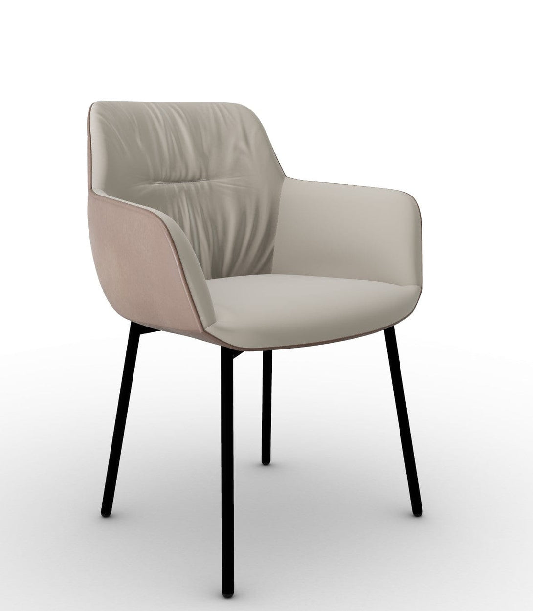 Chaise Calligaris - Cocoon (CS2084 BI) avec design rétro et confort moderne
