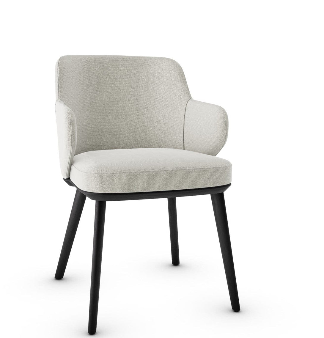 Calligaris Chair - Foyer (Fauteuil met houten poten, CS1889) met gecapitonneerde zitting en houten poten-60