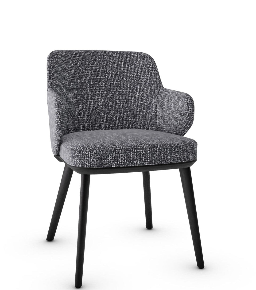 Calligaris Chair - Foyer (Fauteuil met houten poten, CS1889) met gecapitonneerde zitting en houten poten-66