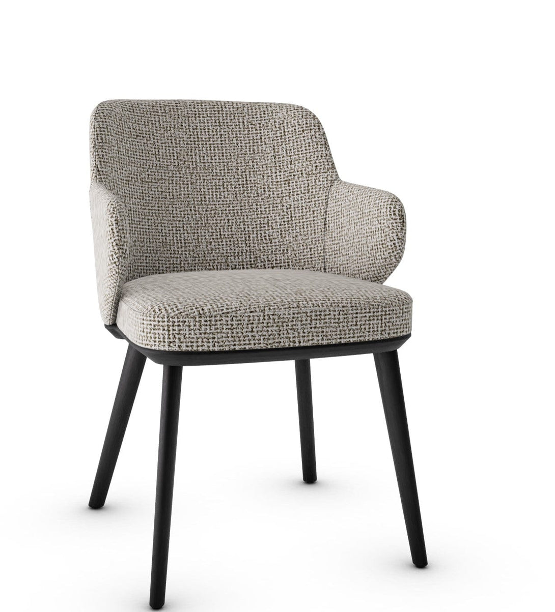 Calligaris Chair - Foyer (Fauteuil met houten poten, CS1889) met gecapitonneerde zitting en houten poten-65