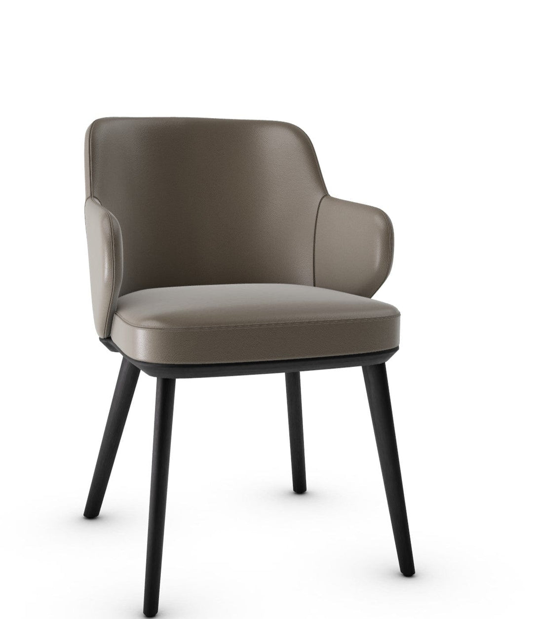 Calligaris Chair - Foyer (Fauteuil met houten poten, CS1889) met gecapitonneerde zitting en houten poten-73