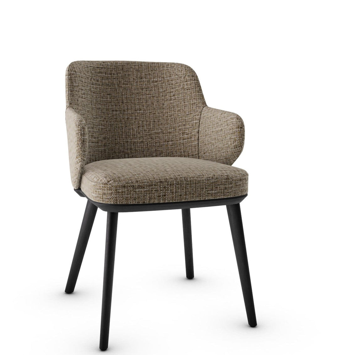 Calligaris Chair - Foyer (Fauteuil met houten poten, CS1889) met gecapitonneerde zitting en houten poten-61