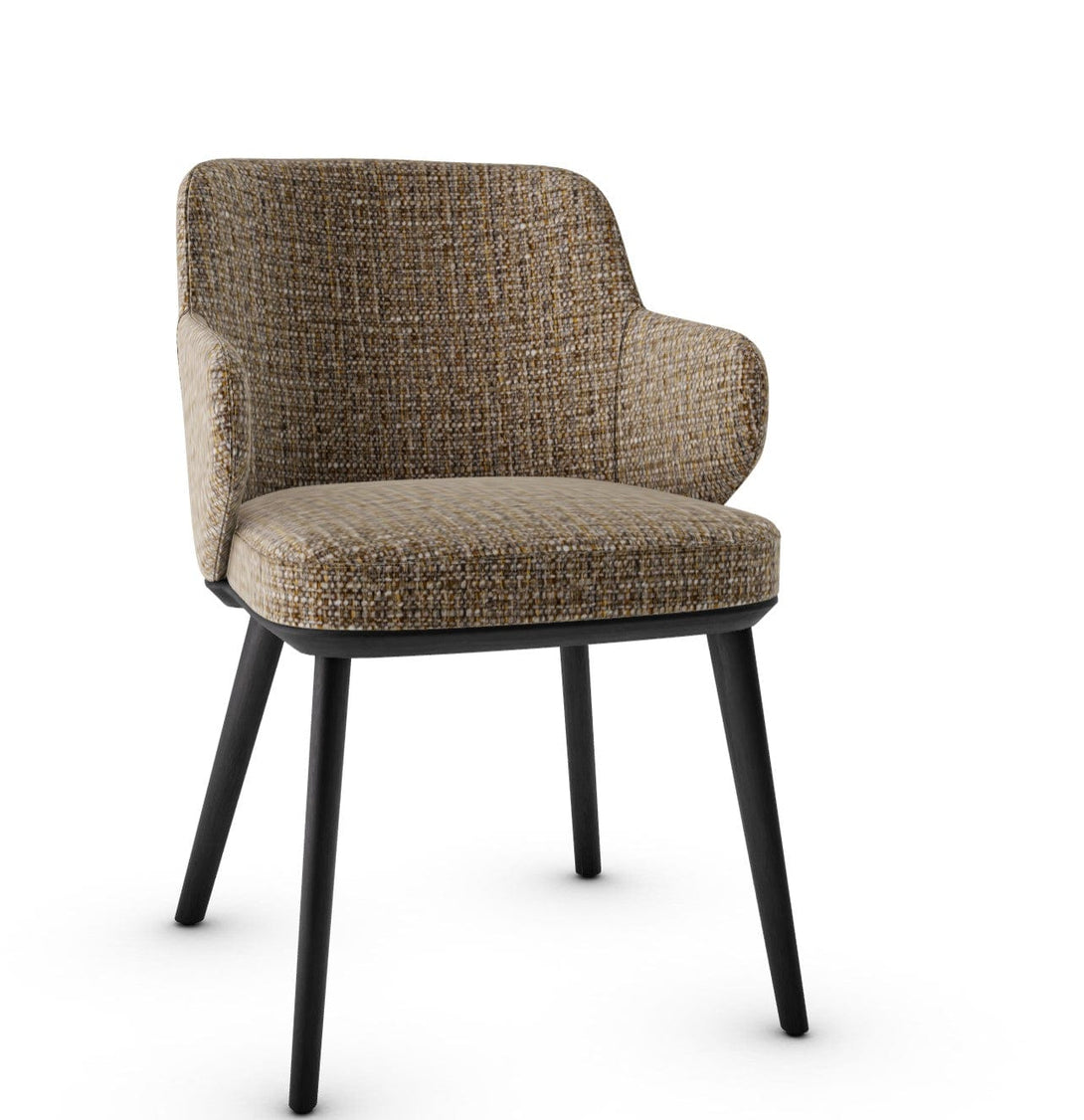 Calligaris Chair - Foyer (Fauteuil met houten poten, CS1889) met gecapitonneerde zitting en houten poten-63