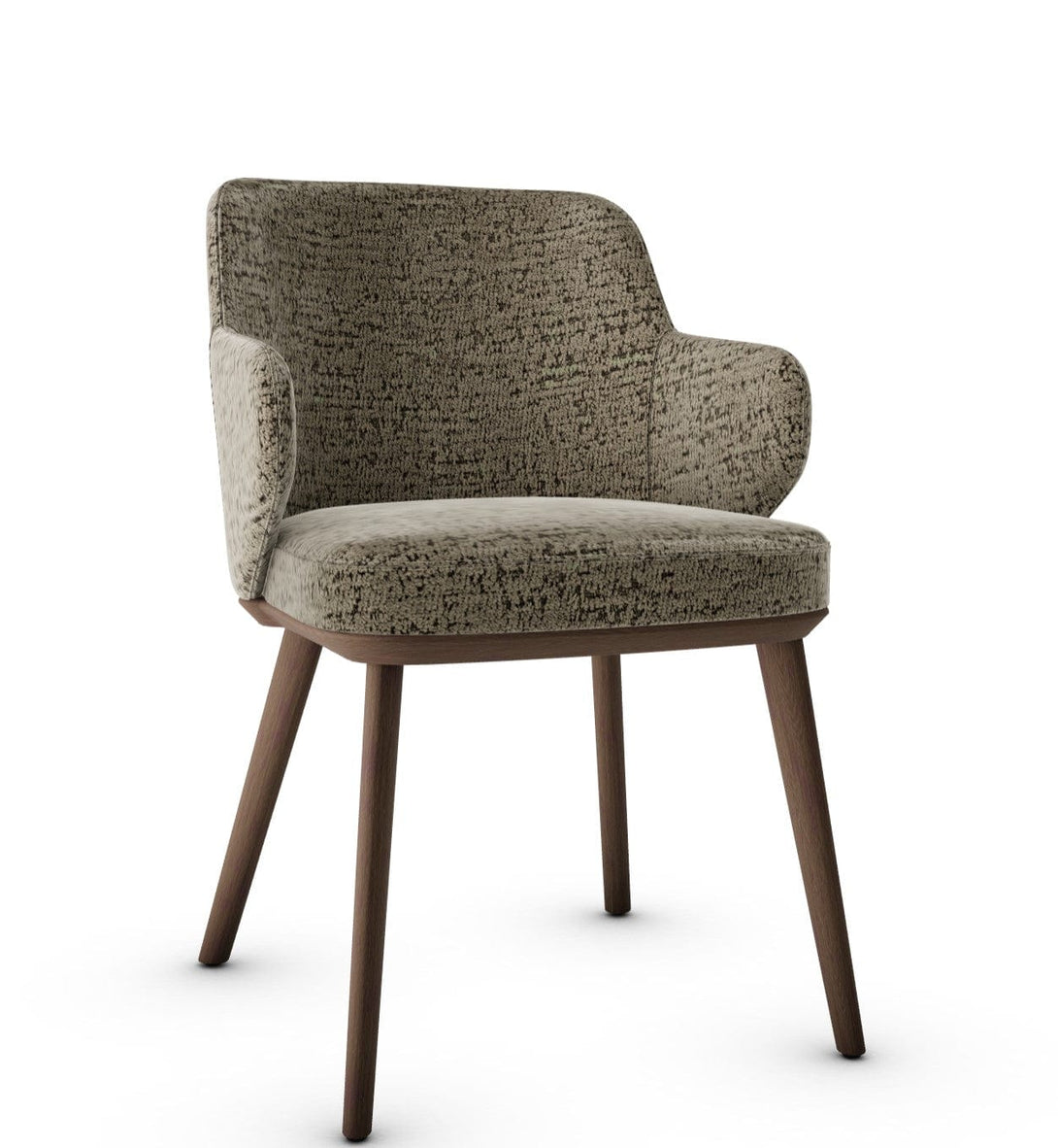 Calligaris Chair - Foyer (Fauteuil met houten poten, CS1889) met gecapitonneerde zitting en houten poten-89