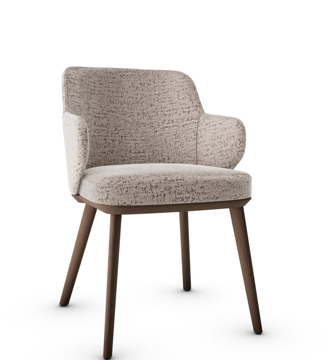 Calligaris Chair - Foyer (Fauteuil met houten poten, CS1889) met gecapitonneerde zitting en houten poten-88