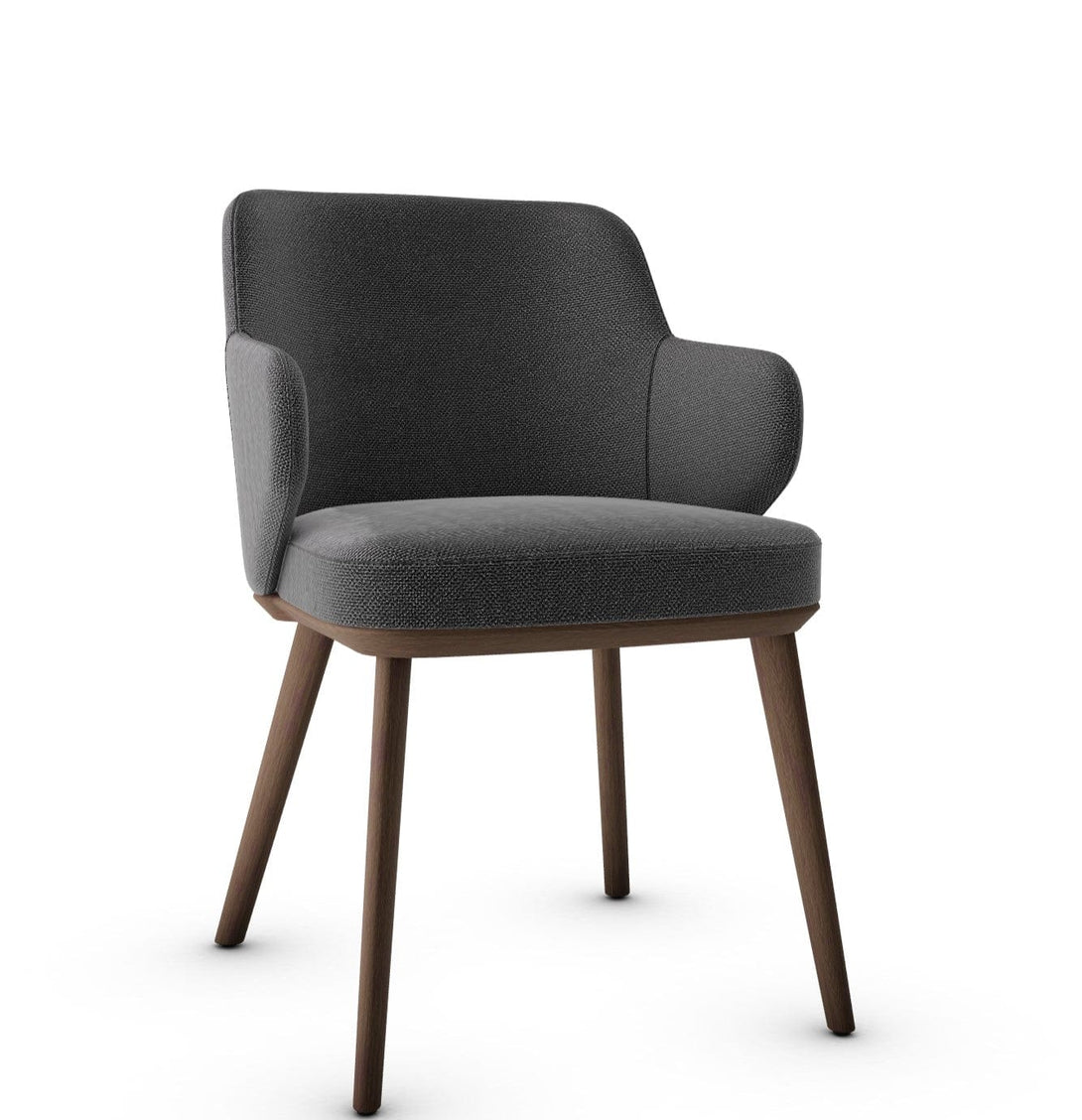 Calligaris Chair - Foyer (Fauteuil met houten poten, CS1889) met gecapitonneerde zitting en houten poten-76