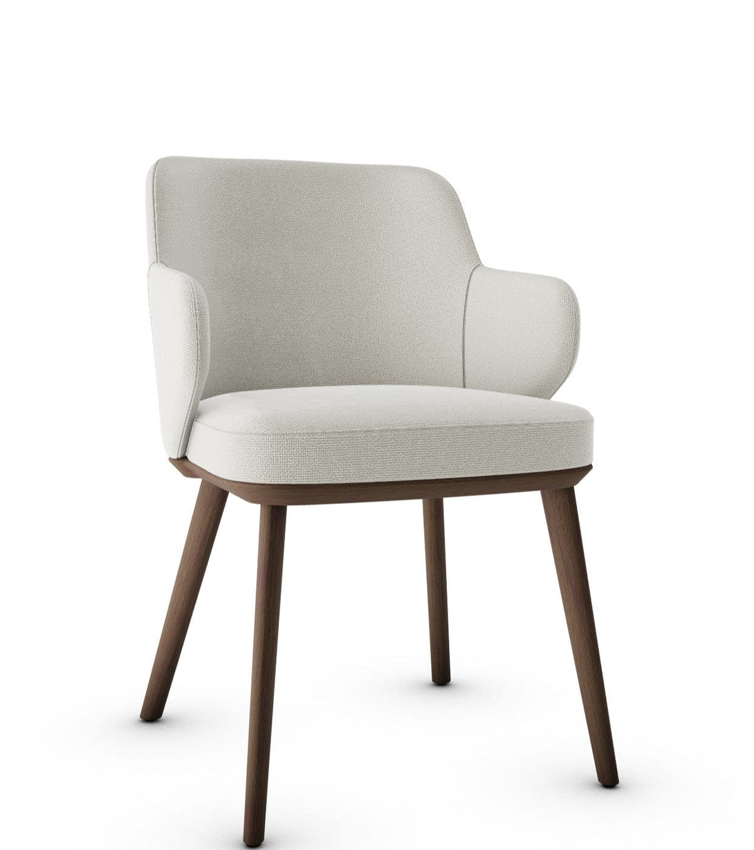 Calligaris Chair - Foyer (Fauteuil met houten poten, CS1889) met gecapitonneerde zitting en houten poten-78