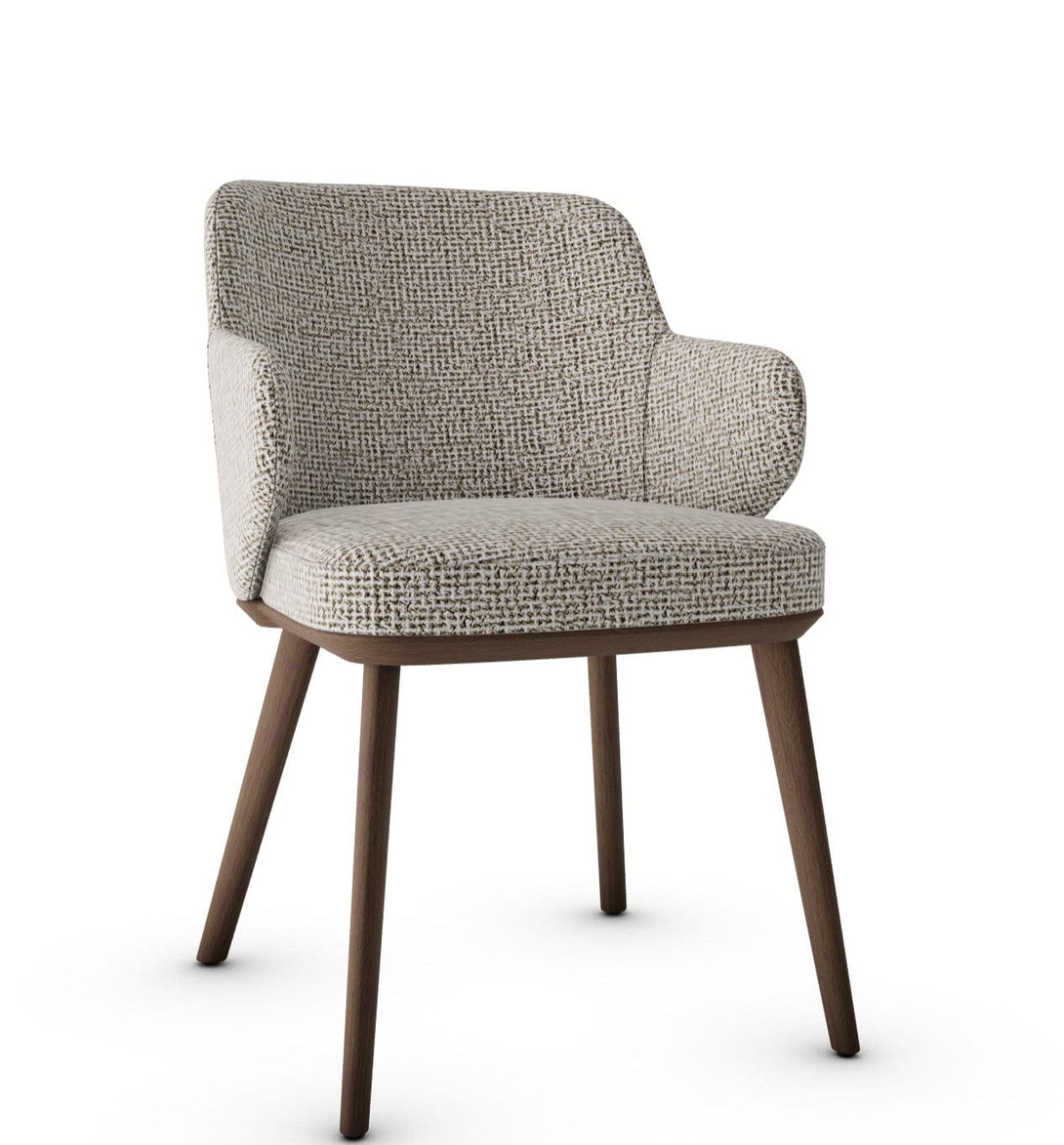 Calligaris Chair - Foyer (Fauteuil met houten poten, CS1889) met gecapitonneerde zitting en houten poten-83