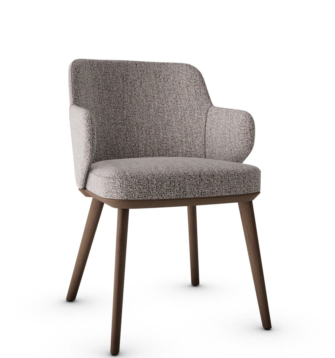 Calligaris Chair - Foyer (Fauteuil met houten poten, CS1889) met gecapitonneerde zitting en houten poten-85