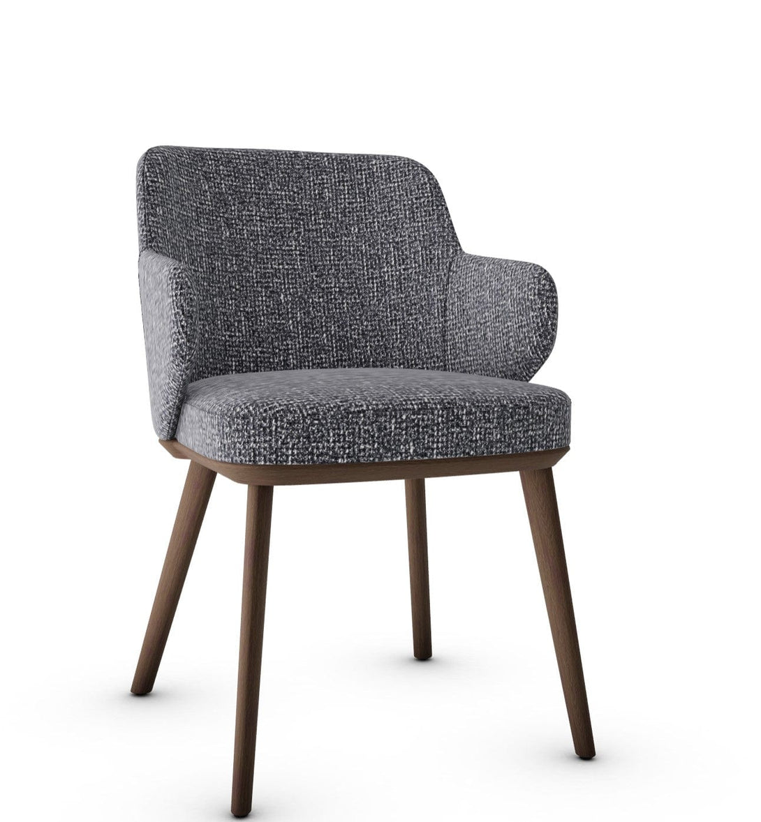 Calligaris Chair - Foyer (Fauteuil met houten poten, CS1889) met gecapitonneerde zitting en houten poten-84