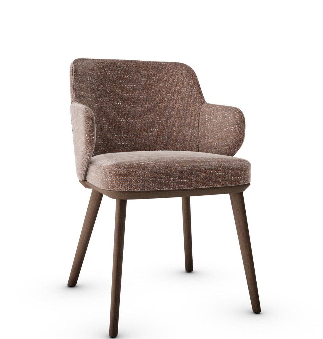 Calligaris Chair - Foyer (Fauteuil met houten poten, CS1889) met gecapitonneerde zitting en houten poten-86