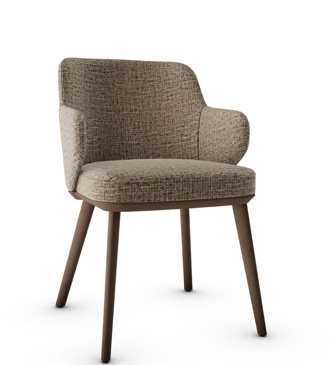 Calligaris Chair - Foyer (Fauteuil met houten poten, CS1889) met gecapitonneerde zitting en houten poten-79