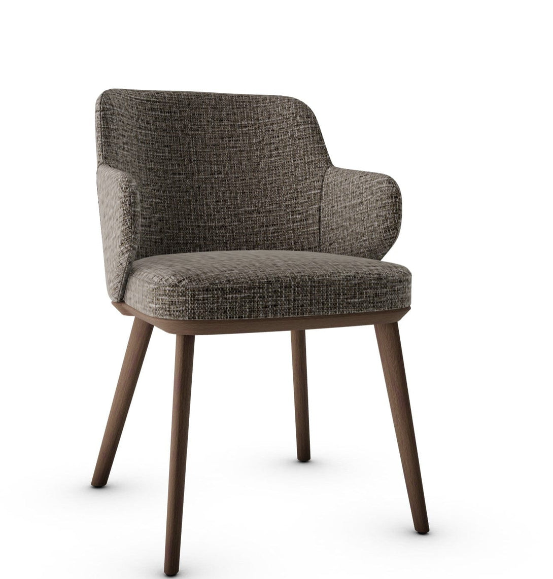 Calligaris Chair - Foyer (Fauteuil met houten poten, CS1889) met gecapitonneerde zitting en houten poten-82