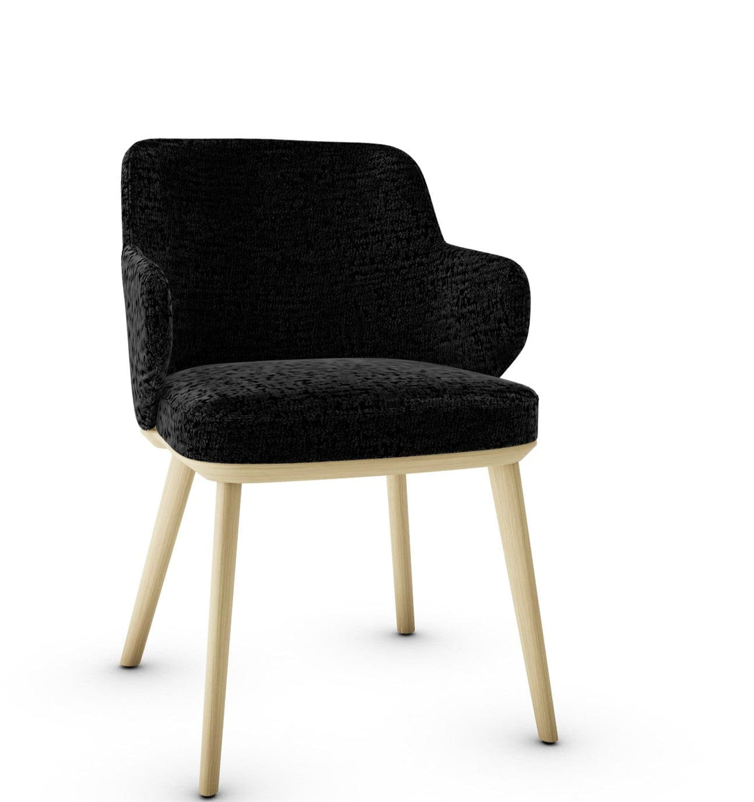 Calligaris Chair - Foyer (Fauteuil met houten poten, CS1889) met gecapitonneerde zitting en houten poten-54