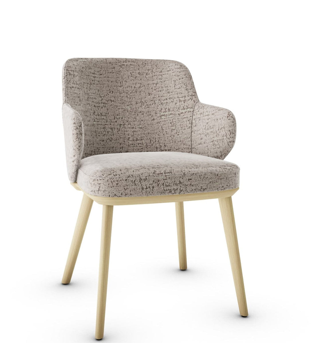 Calligaris Chair - Foyer (Fauteuil met houten poten, CS1889) met gecapitonneerde zitting en houten poten-52