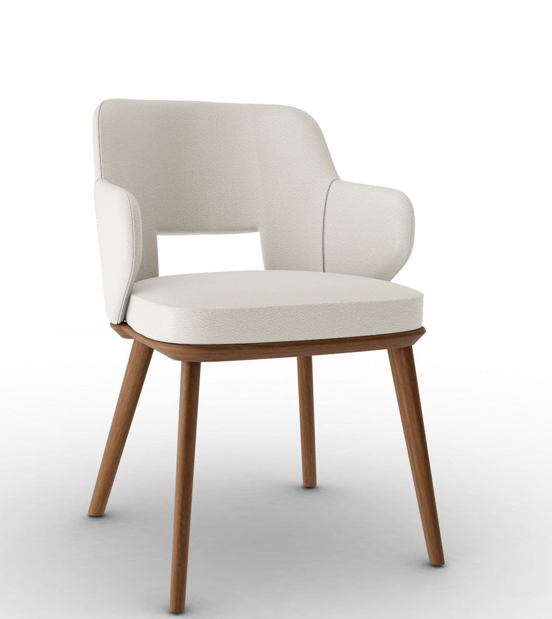 Calligaris Chair - Foyer (Fauteuil met houten poten, CS2000) met gecapitonneerde zitting en houten poten-40