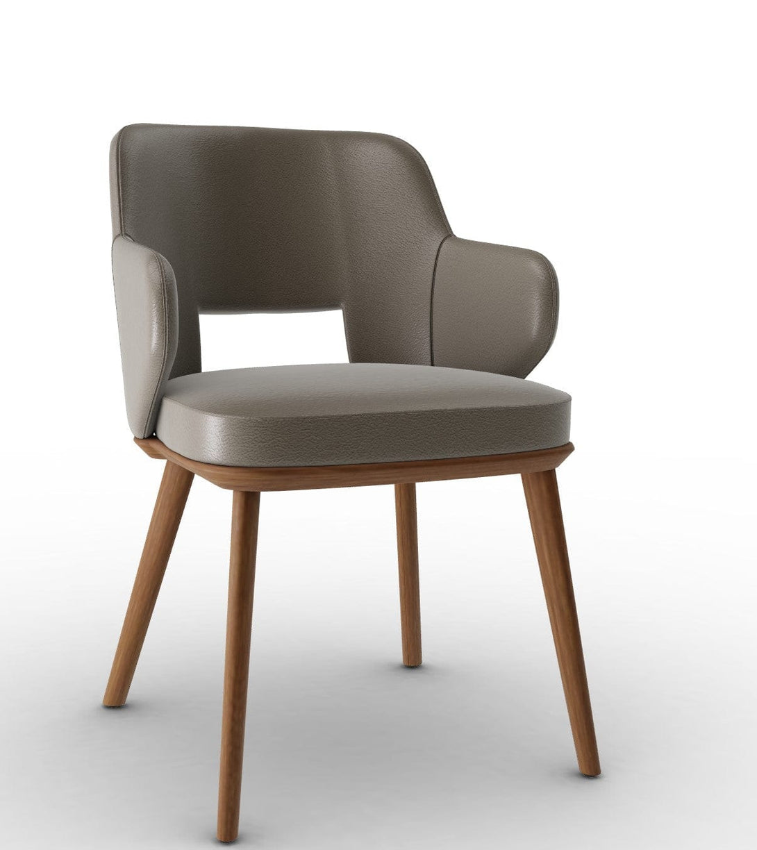 Calligaris Chair - Foyer (Fauteuil met houten poten, CS2000) met gecapitonneerde zitting en houten poten-39