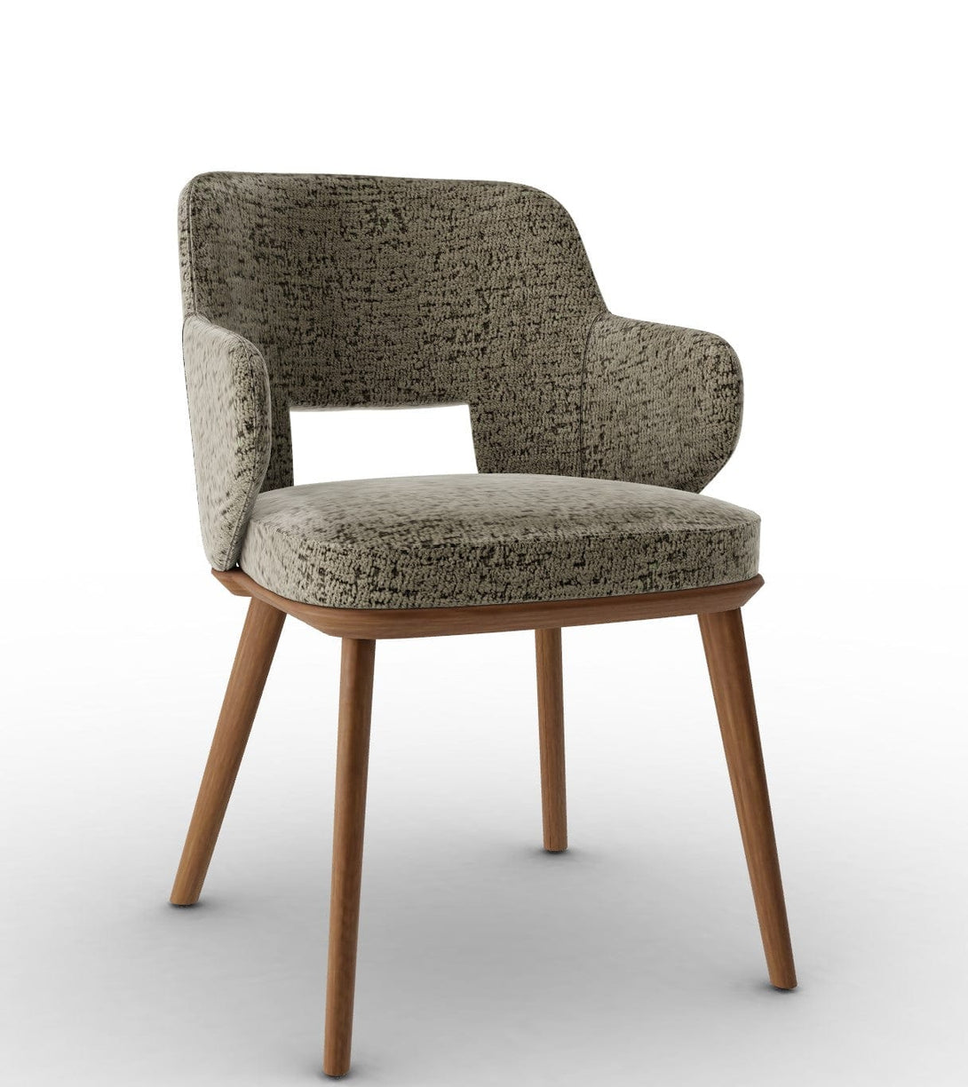 Calligaris Chair - Foyer (Fauteuil met houten poten, CS2000) met gecapitonneerde zitting en houten poten-46