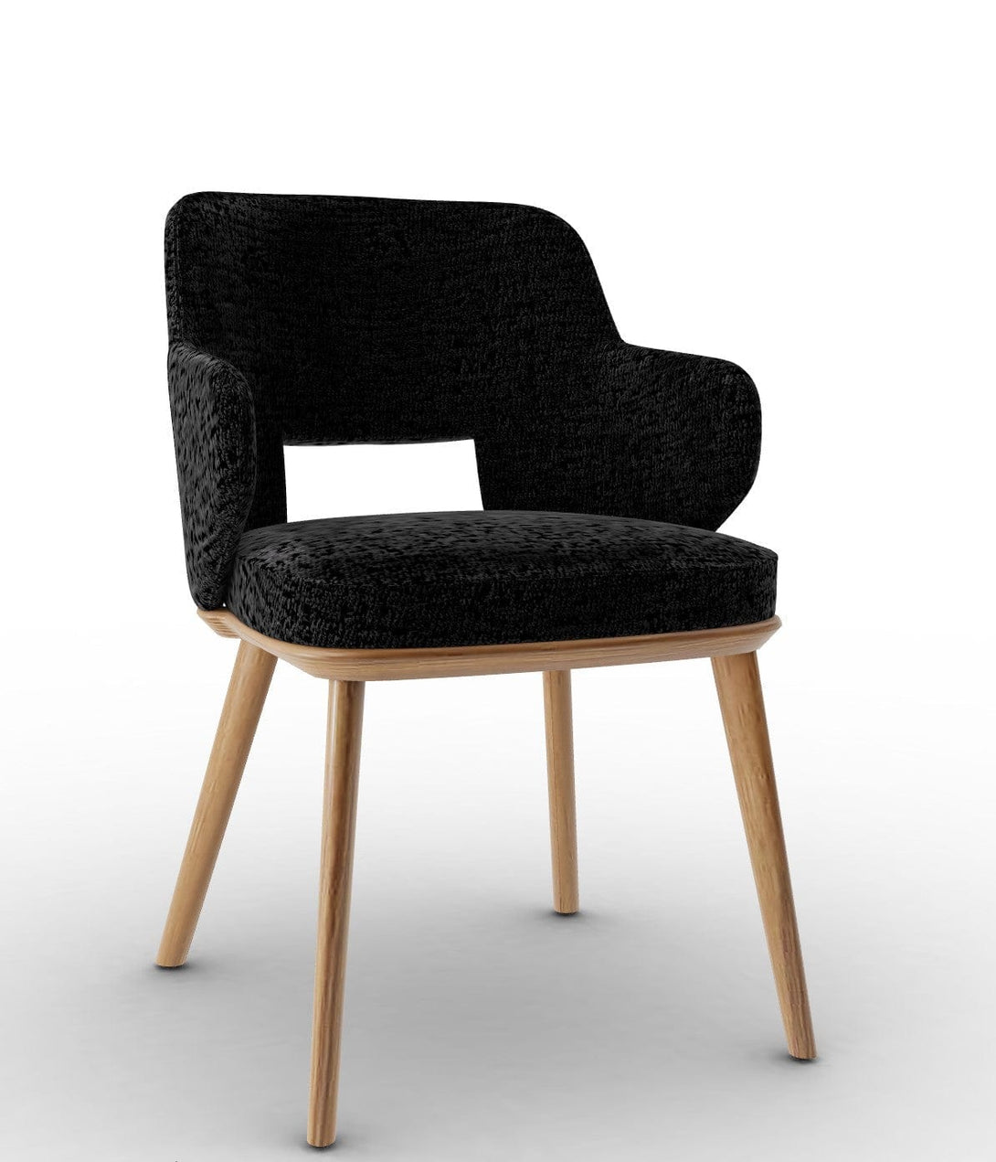 Calligaris Chair - Foyer (Fauteuil met houten poten, CS2000) met gecapitonneerde zitting en houten poten-47