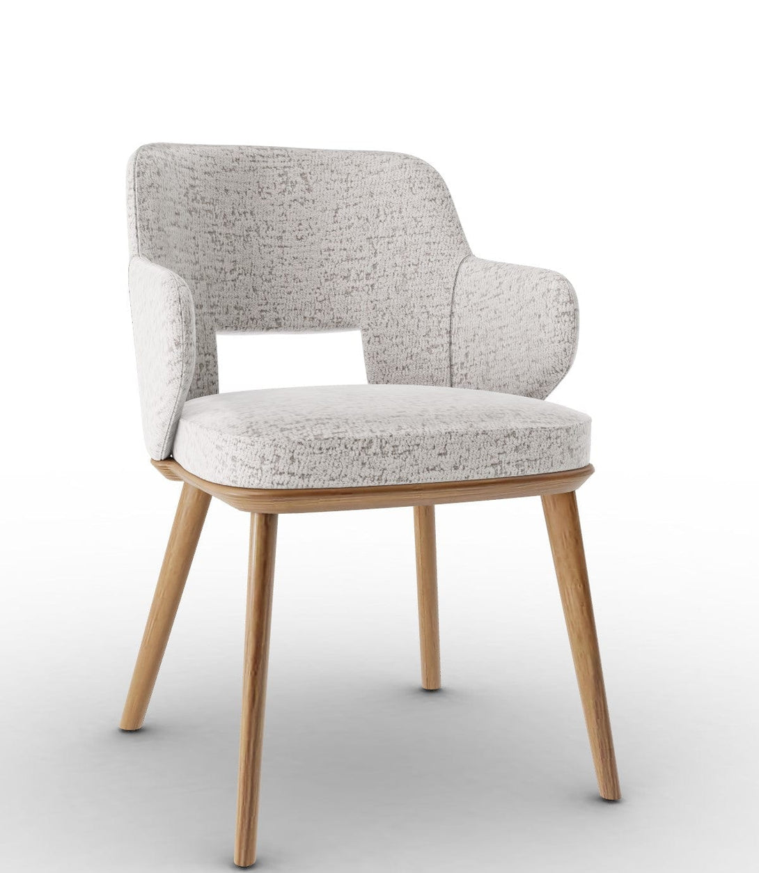 Calligaris Chair - Foyer (Fauteuil met houten poten, CS2000) met gecapitonneerde zitting en houten poten-35