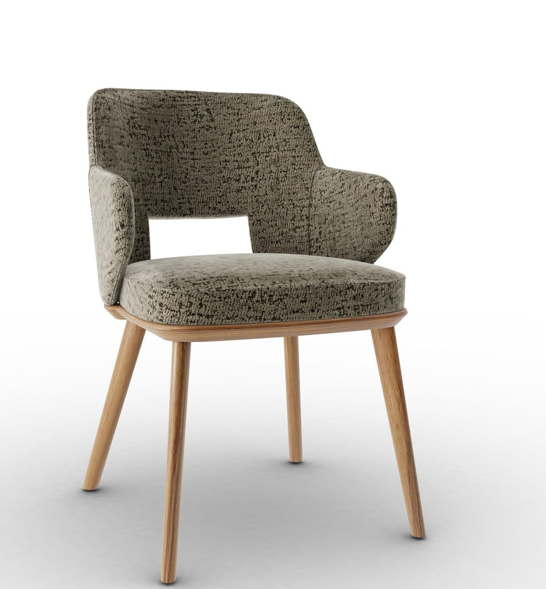 Calligaris Chair - Foyer (Fauteuil met houten poten, CS2000) met gecapitonneerde zitting en houten poten-37