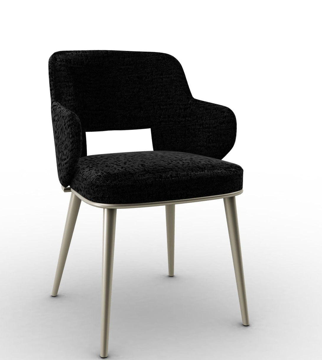 Calligaris Chair - Foyer (Fauteuil met metalen poten, CS1897) met gewatteerde schaal en metalen onderstel-38