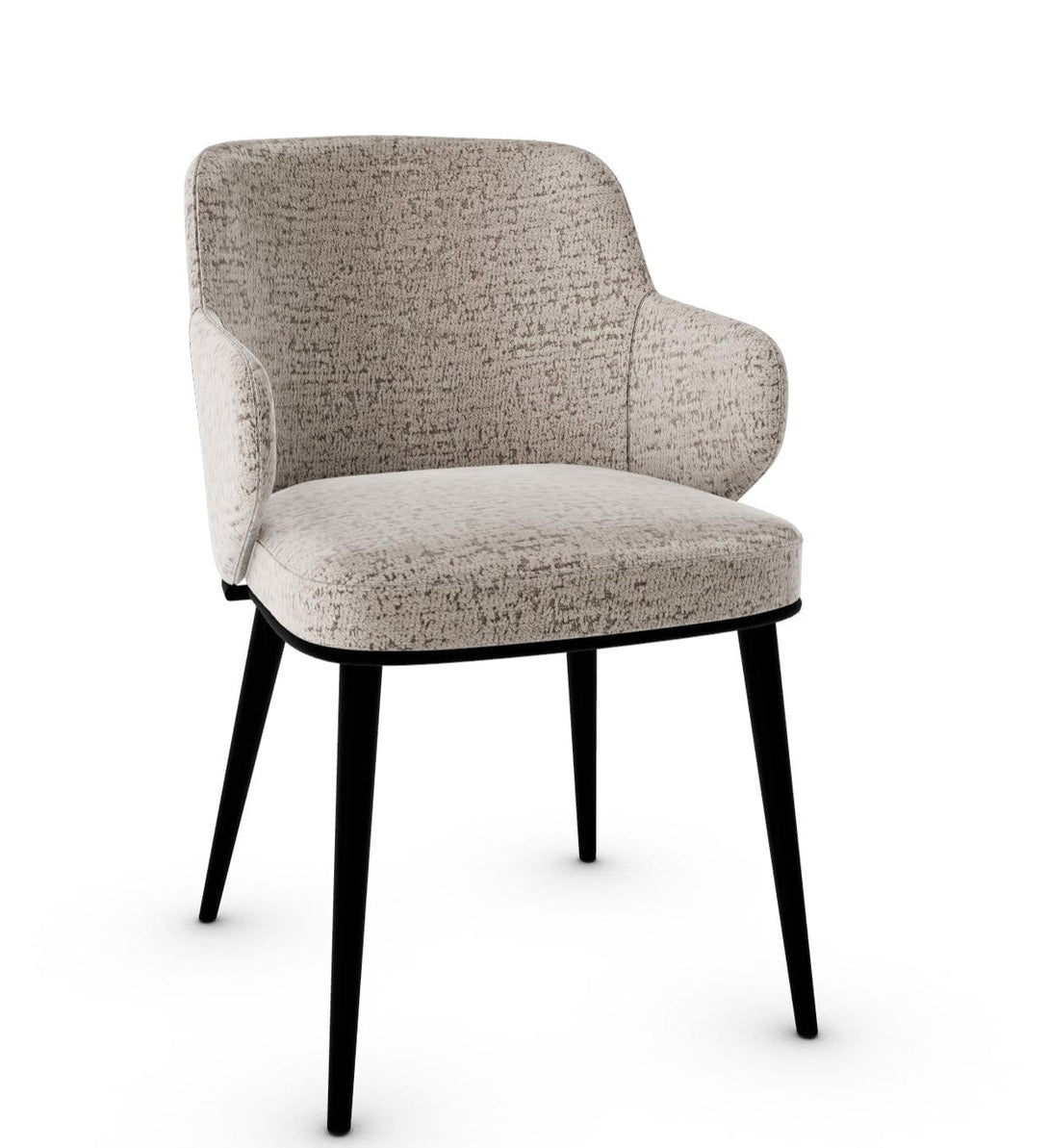 Calligaris Chair - Foyer (Fauteuil met metalen poten, CS1898) met gewatteerde schaal en metalen onderstel-70