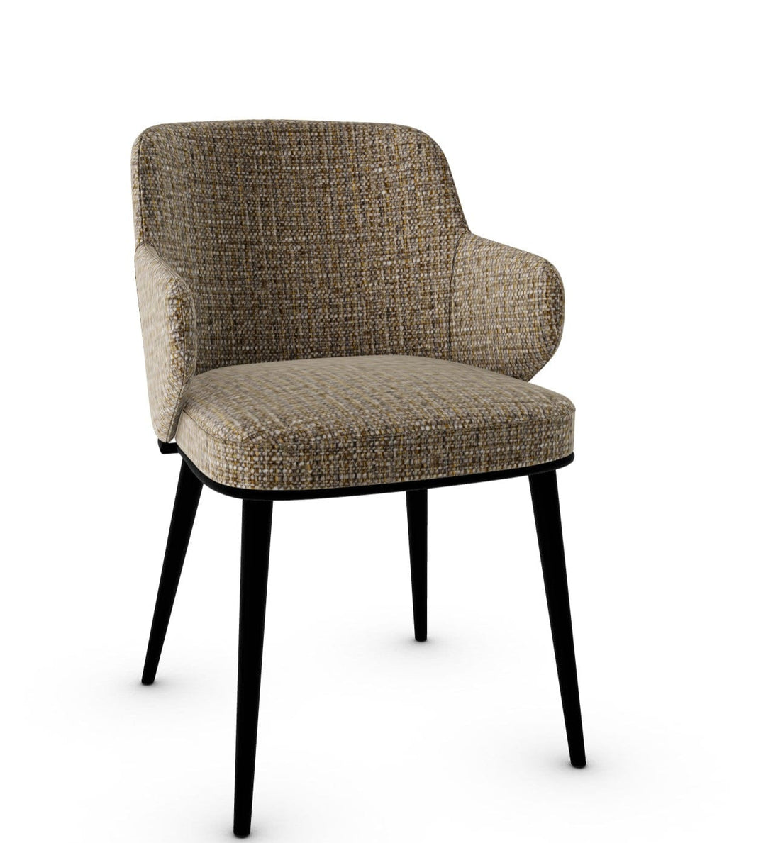 Calligaris Chair - Foyer (Fauteuil met metalen poten, CS1898) met gewatteerde schaal en metalen onderstel-63