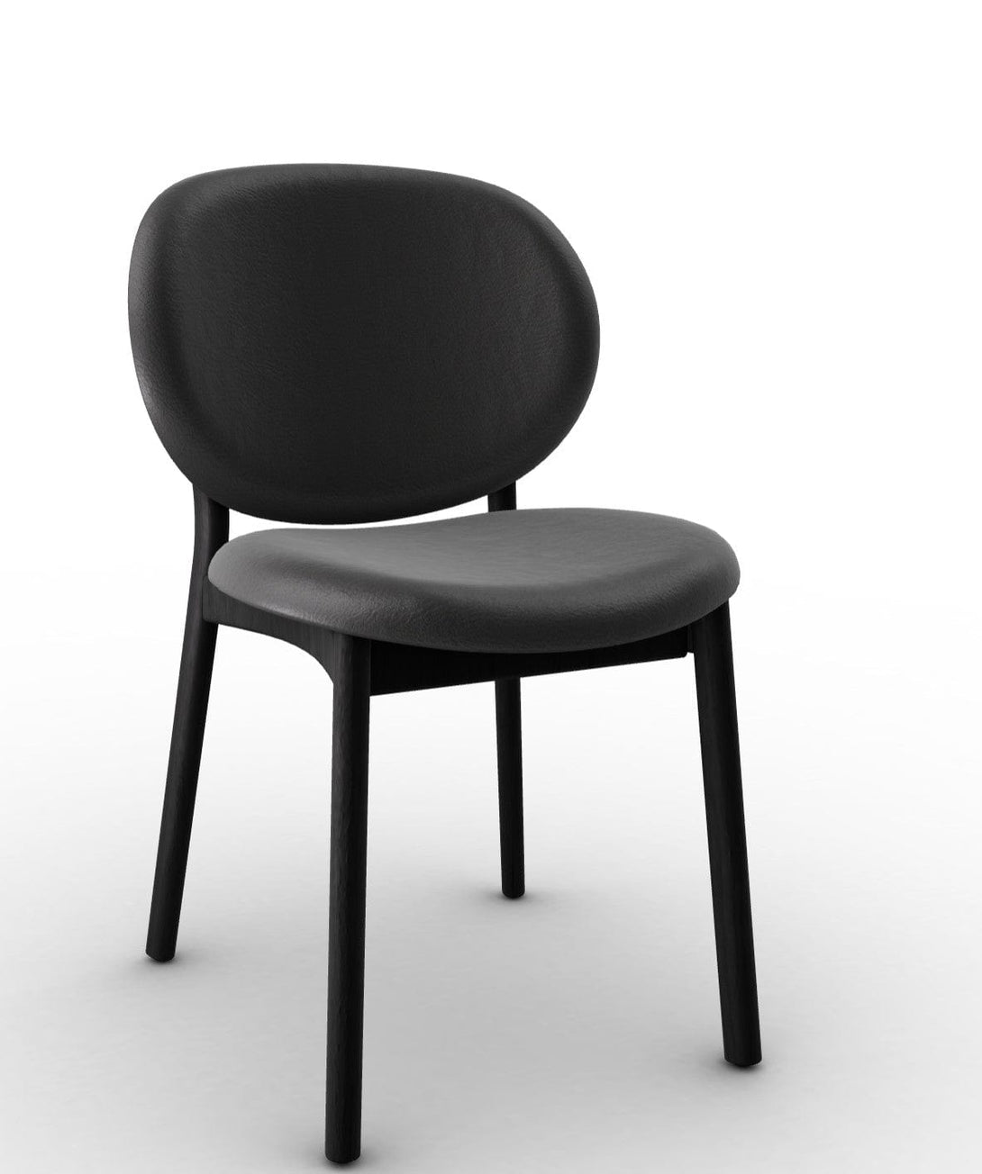 Chaise Calligaris - INÈS (Pieds en bois, CS2079) avec design rétro et pieds en bois-30