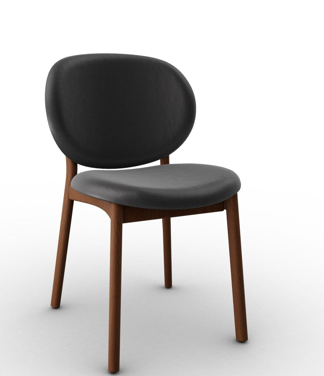 Calligaris stoel - INÈS (Houten poten, CS2079) met retro design en houten poten-48