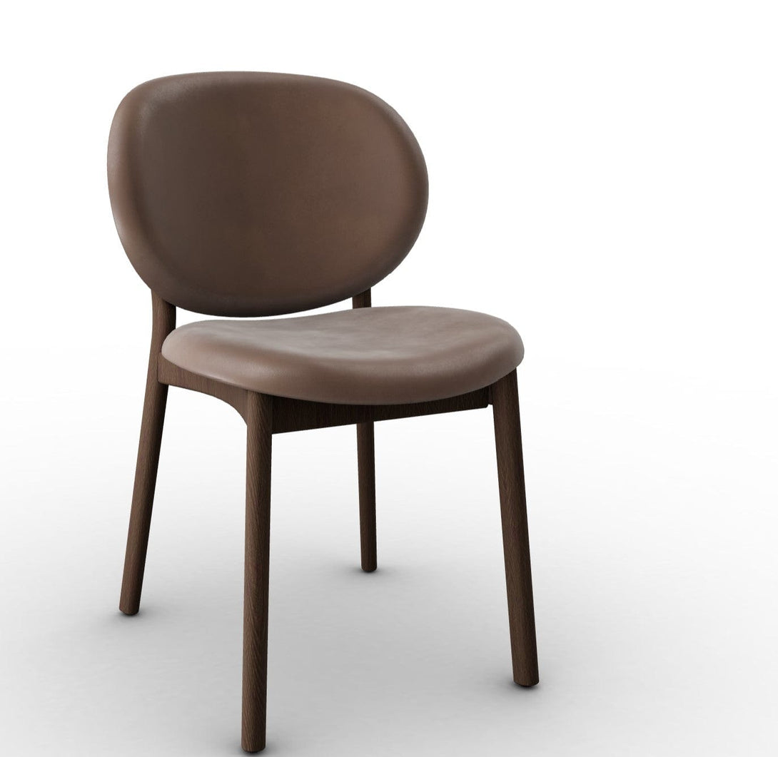 Chaise Calligaris - INÈS (Pieds en bois, CS2079) avec design rétro et pieds en bois-3
