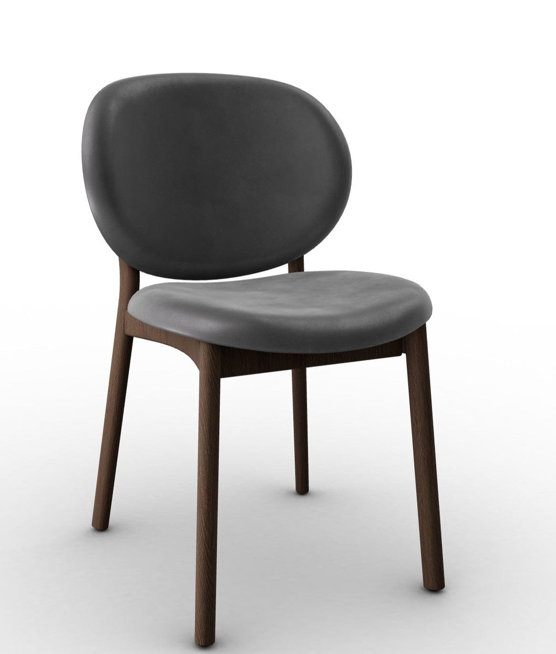 Chaise Calligaris - INÈS (Pieds en bois, CS2079) avec design rétro et pieds en bois-5