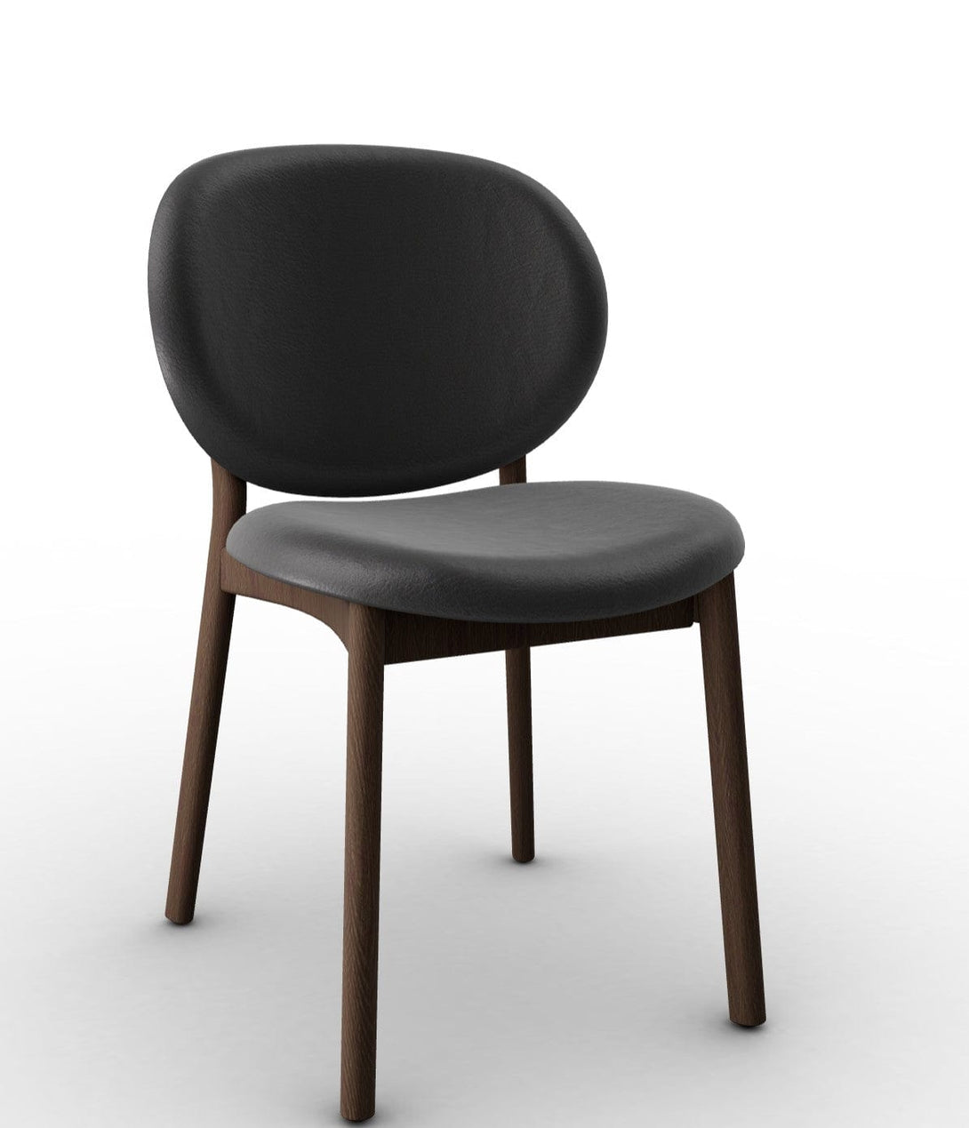 Chaise Calligaris - INÈS (Pieds en bois, CS2079) avec design rétro et pieds en bois-12