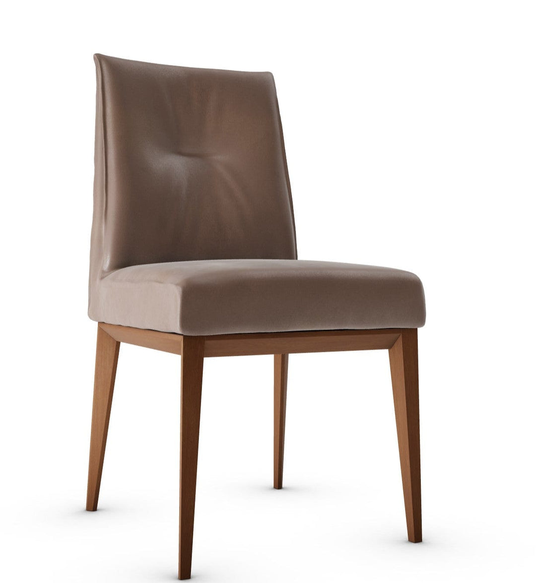 Chaise Calligaris - Romy (Pieds en bois, CS1912) avec assise rembourrée et cadre en bois-6
