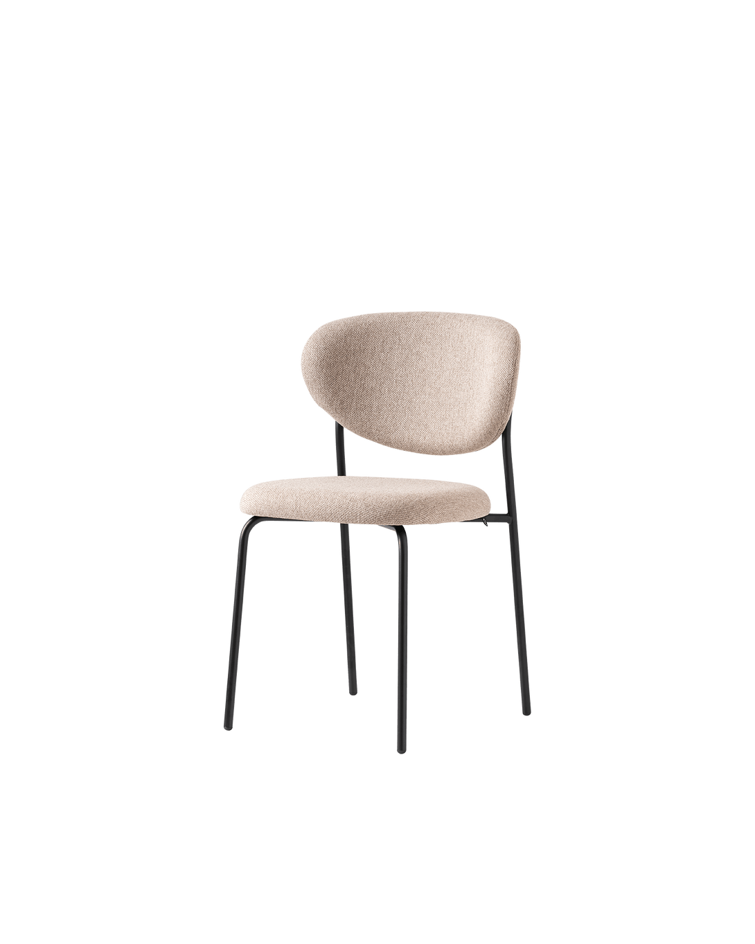 Chaise Connubia- Cozy CB2135 avec assise rembourrée et base en métal colorée-3