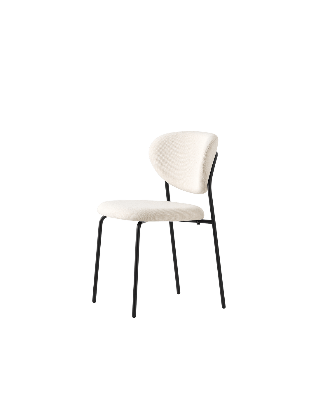 Chaise Connubia- Cozy CB2135 avec assise rembourrée et base en métal colorée-4