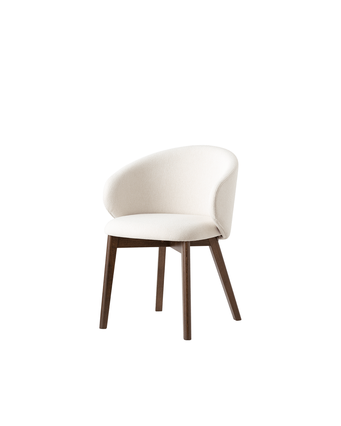 Chaise Connubia - Tuka (Pieds en Bois) CB2117 avec options de sièges en polypropylène ou tissu, pieds en bois-11