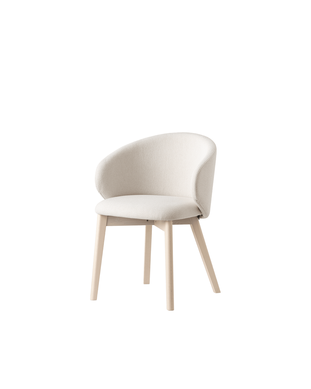 Chaise Connubia - Tuka (Pieds en Bois) CB2117 avec options de sièges en polypropylène ou tissu, pieds en bois-8