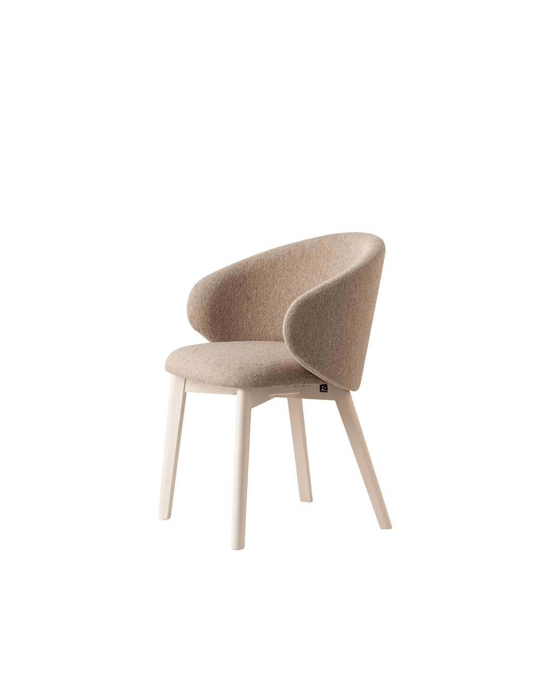 Chaise Connubia - Tuka (Pieds en Bois) CB2117 avec options de sièges en polypropylène ou tissu, pieds en bois-9