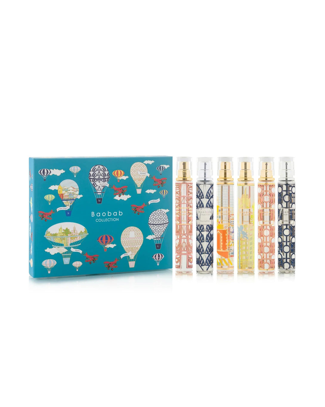 Coffret de Voyage Sprays Maison Baobab, Collection Six Parfums, Bouteilles Multicolores-1