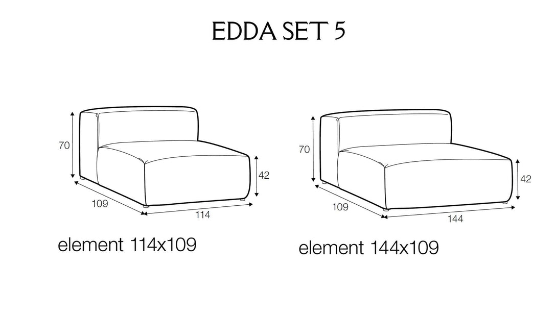 Canapé Sits - Edda (Set 2) Edda Sofa Zetel-3