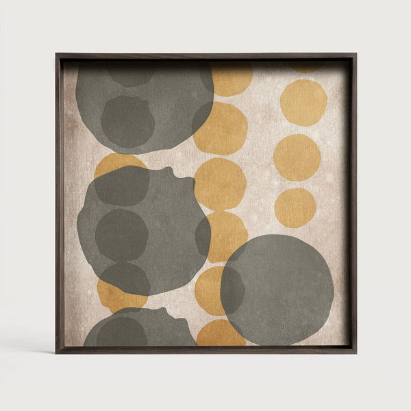 Plateau Carré en Verre Layered Dots Ethnicraft, 51 x 51 x 4 cm-1