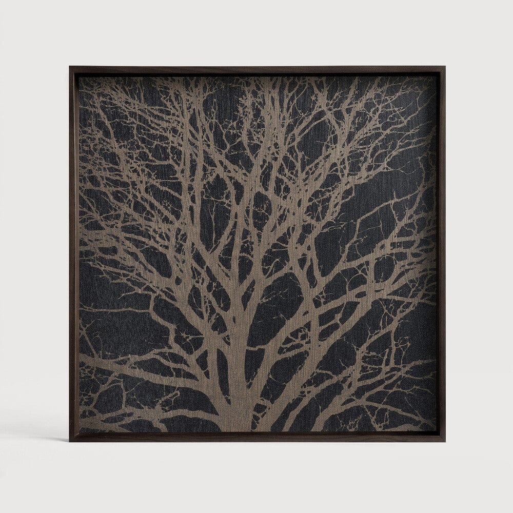  Petit plateau en bois Tree noir de Ethnicraft, 38 x 38 x 4 cm-1