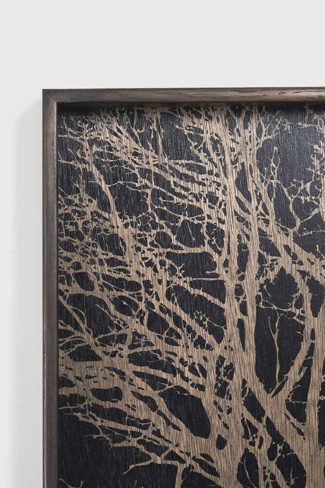  Petit plateau en bois Tree noir de Ethnicraft, 38 x 38 x 4 cm-6