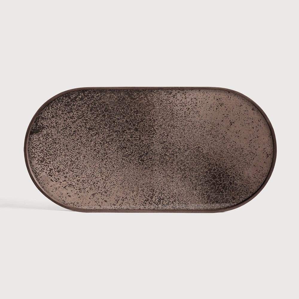 Plateau en miroir Aged de Ethnicraft, bronze, 71 x 36 x 3 cm-1